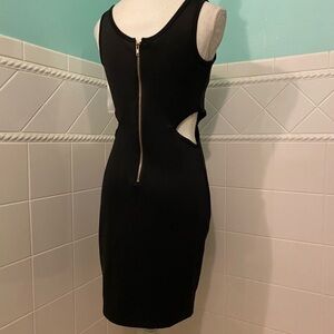 Black Cut Out Tight Dress